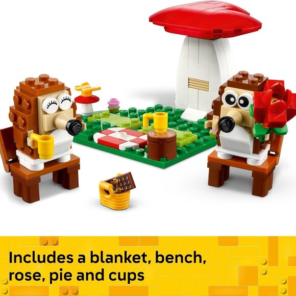 NEW LEGO Hedgehog Picnic Date 40711 Building Toy Animal Figures Playset Toys and - Picture 7 of 16